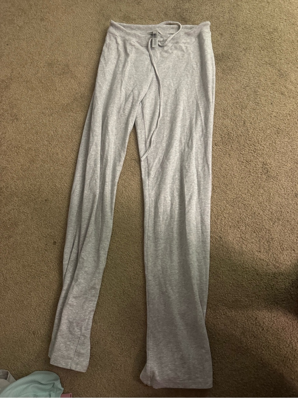 skims Light Gray Pants with Drawstring Waist